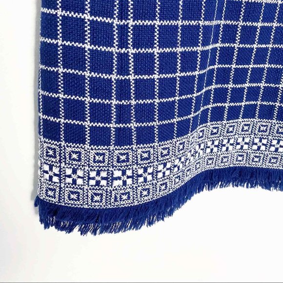 TORY BURCH Fringe Embroidered Sleeveless V-Neck Tweed Dress NWT - Picture 7 of 11